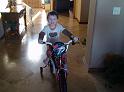 Zack on his new bike